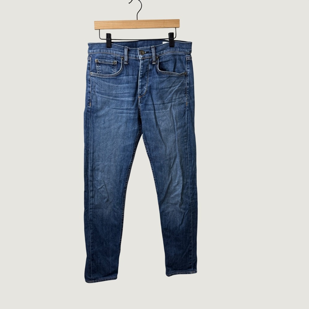Rag & Bone Skinny Slim Fit Jeans Size 29 Medium Wash Designer Denim Quiet Luxury